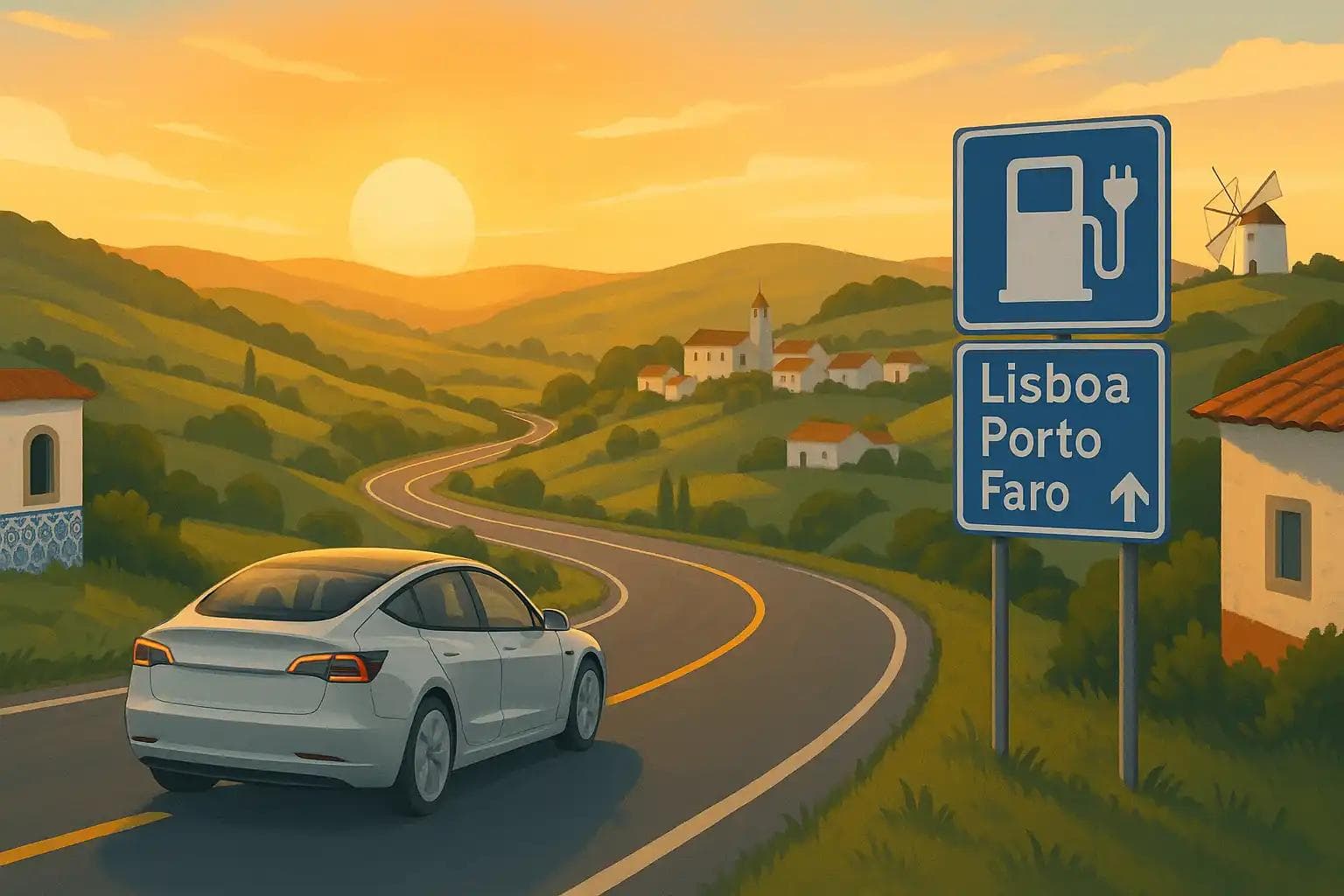 Carros elétricos: viagens longas em Portugal